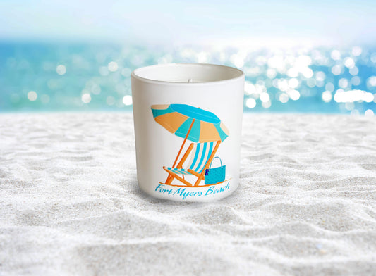 Summer Vibes - Fort Myers Beach Chair Candle