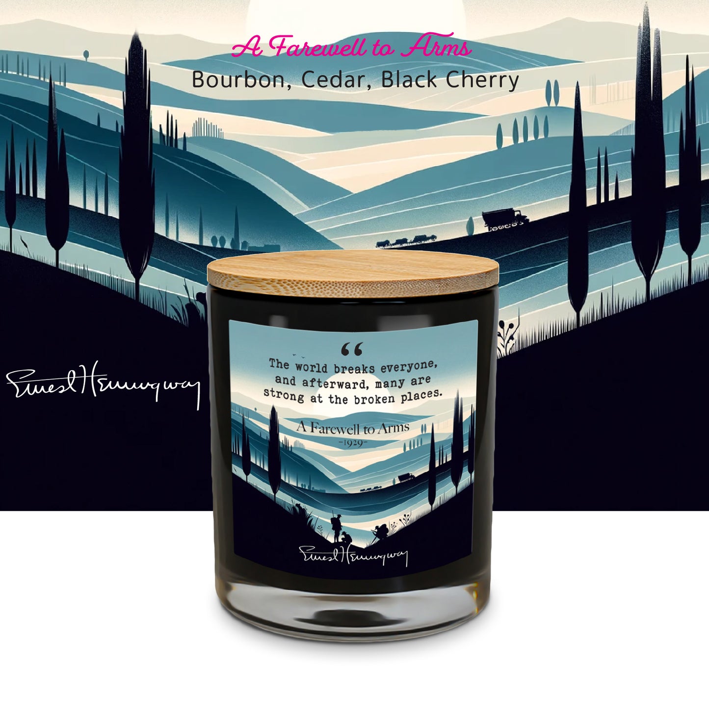 A Farewell to Arms - Quotable Flame - Candle 10.5 oz