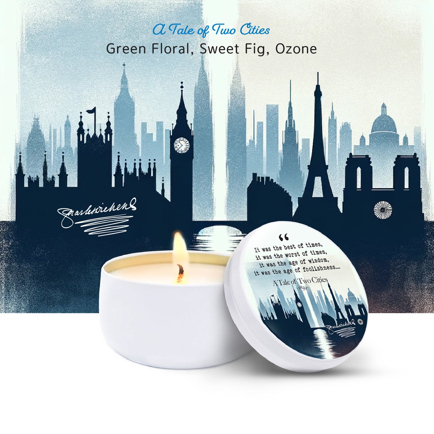 A Tale of Two Cities - Quotable Flame - Candle Tin 6 oz
