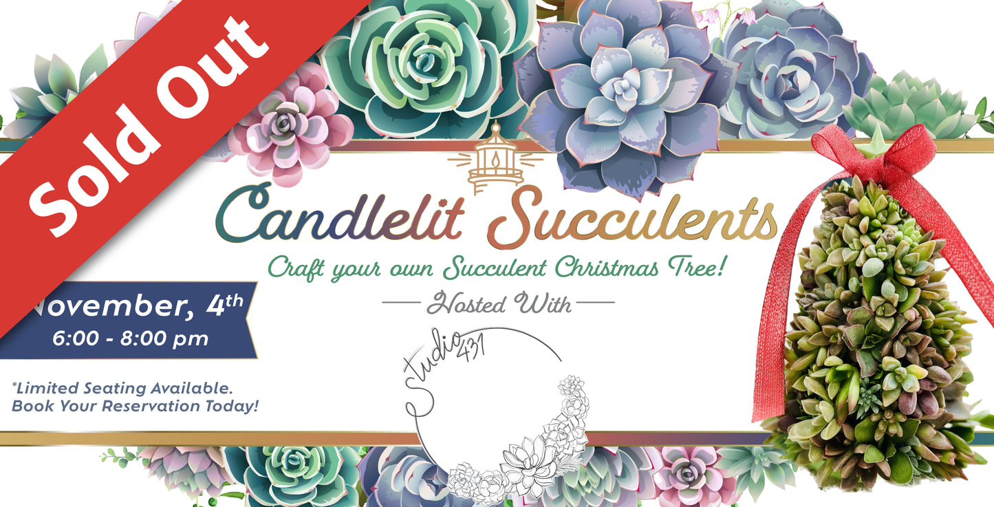Candlelit Succulents