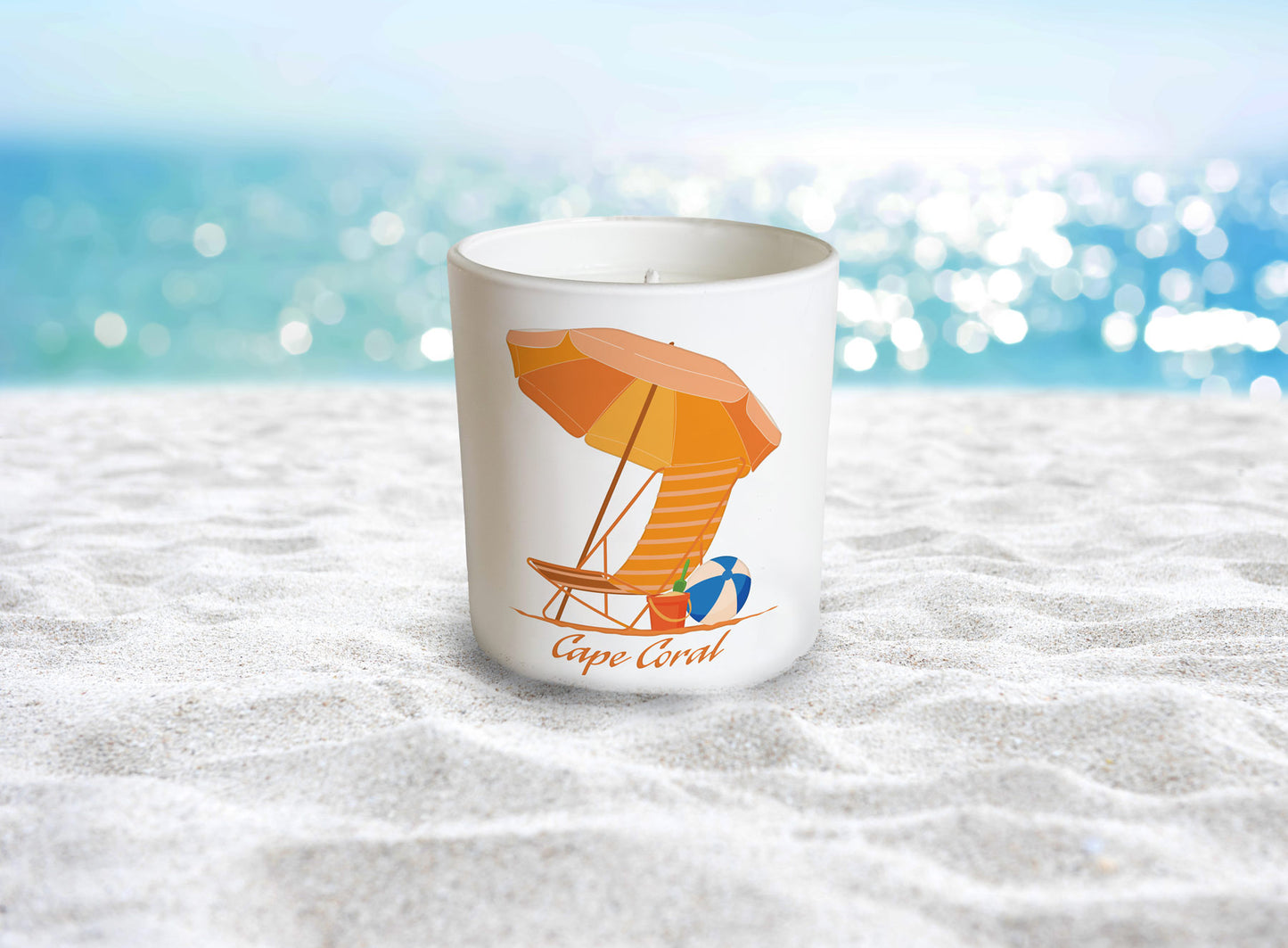 Summer Vibes - Cape Coral Beach Chair Candle