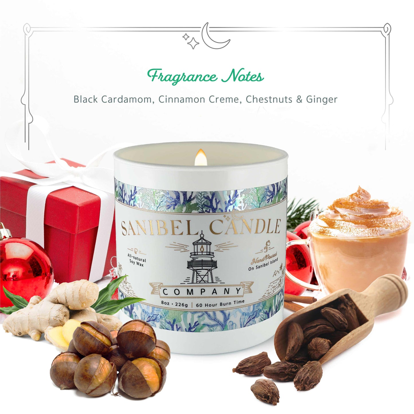 Sanibel Christmas - Signature Candle - 8 oz