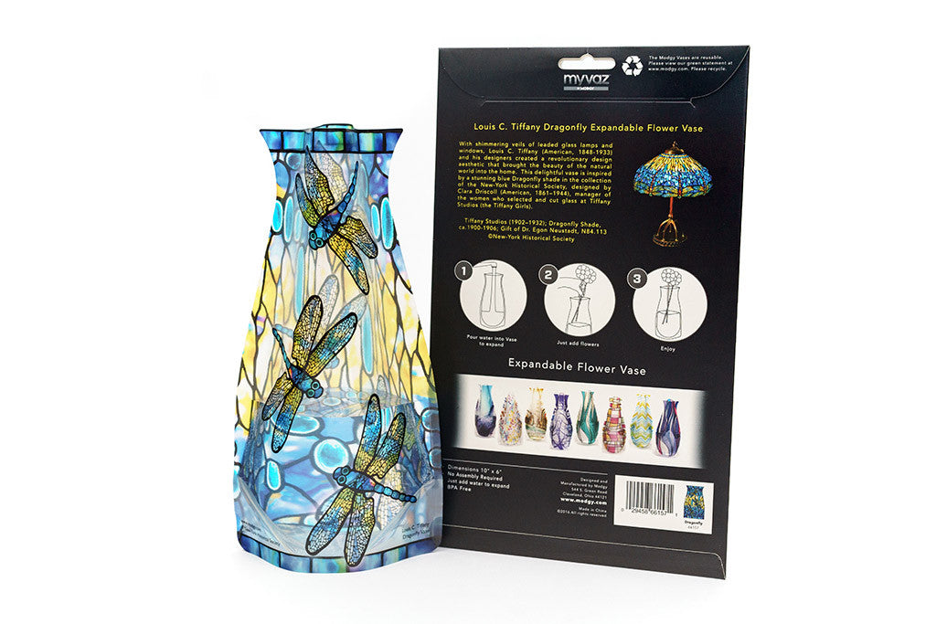 Modgy Expandable Vase - Louis C. Tiffany Dragonfly