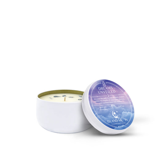 Island Moon Illuminations - Dreams Unveiled - Candle Tin 6 oz