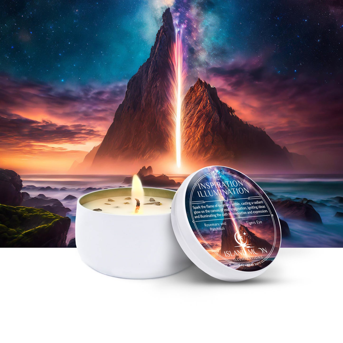 Island Moon Illuminations - Inspiration Illumination - Candle Tin 6 oz