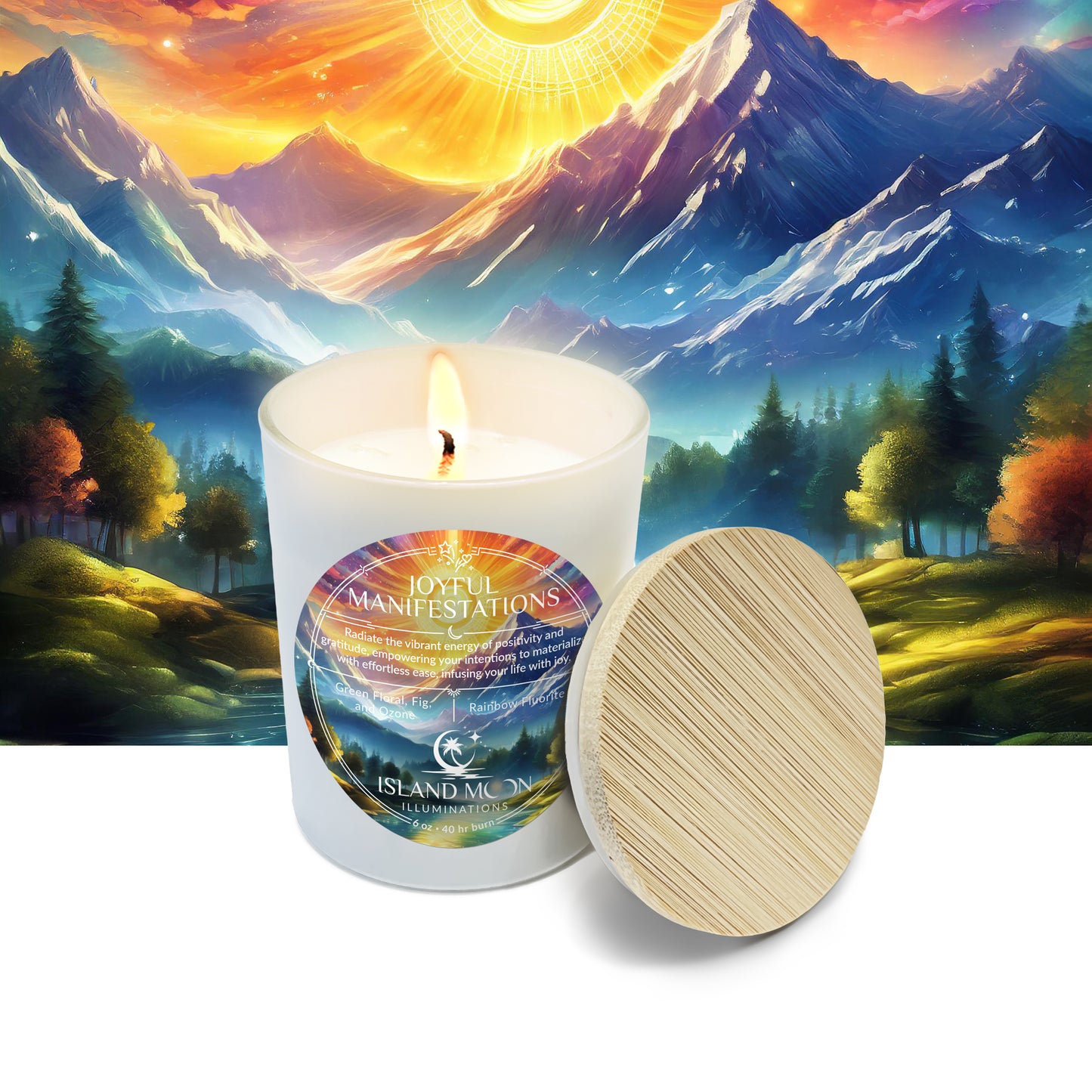 Island Moon Illuminations - Joyful Manifestations - Candle 6 oz