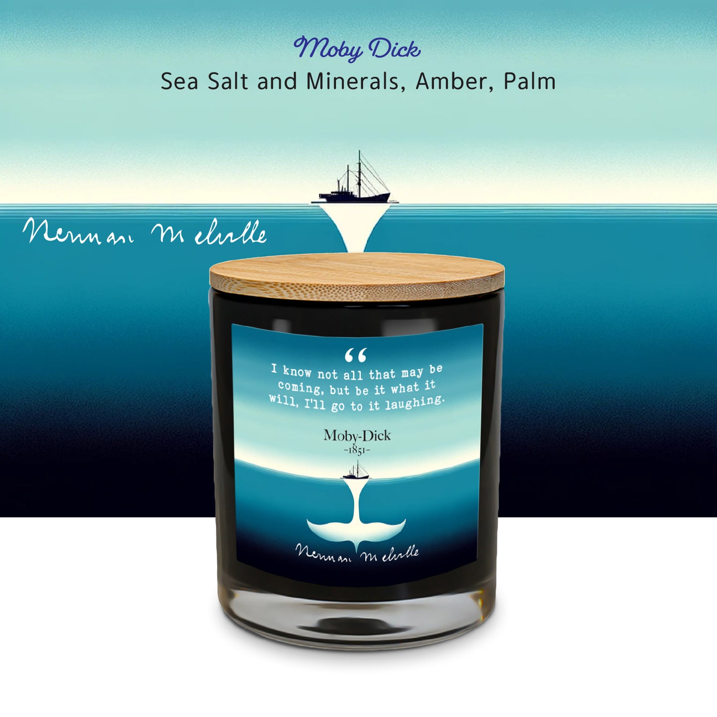 Moby Dick - Quotable Flame - Candle 10.5 oz
