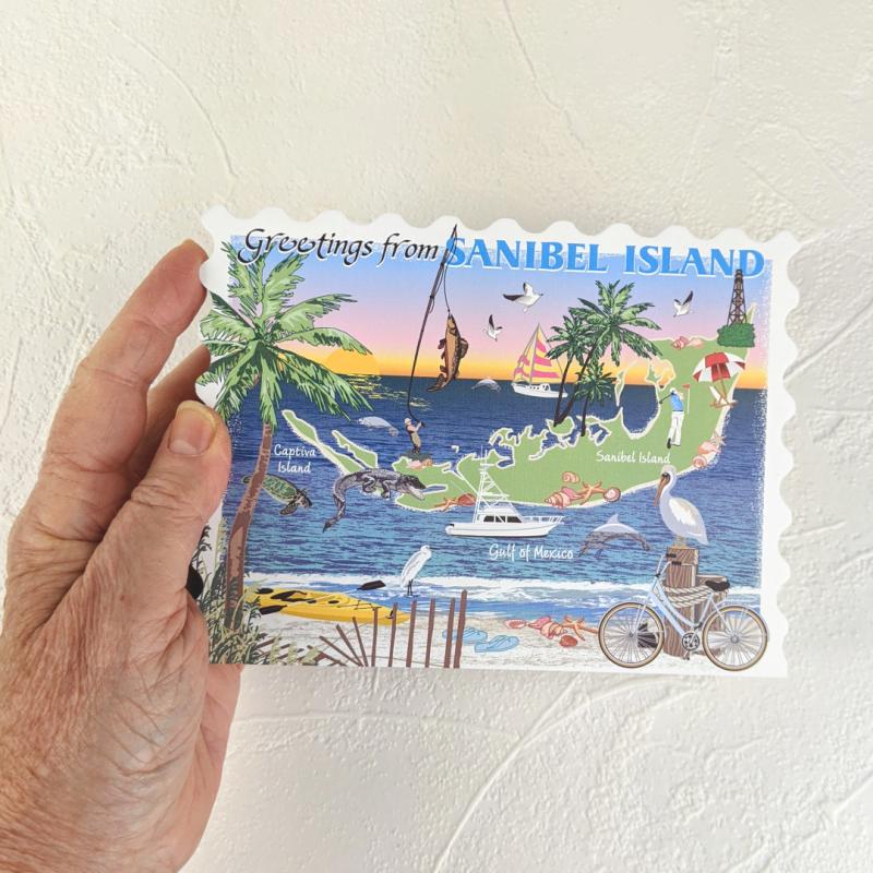 Map of Sanibel/Captiva Islands, Florida - Shelf Sitter