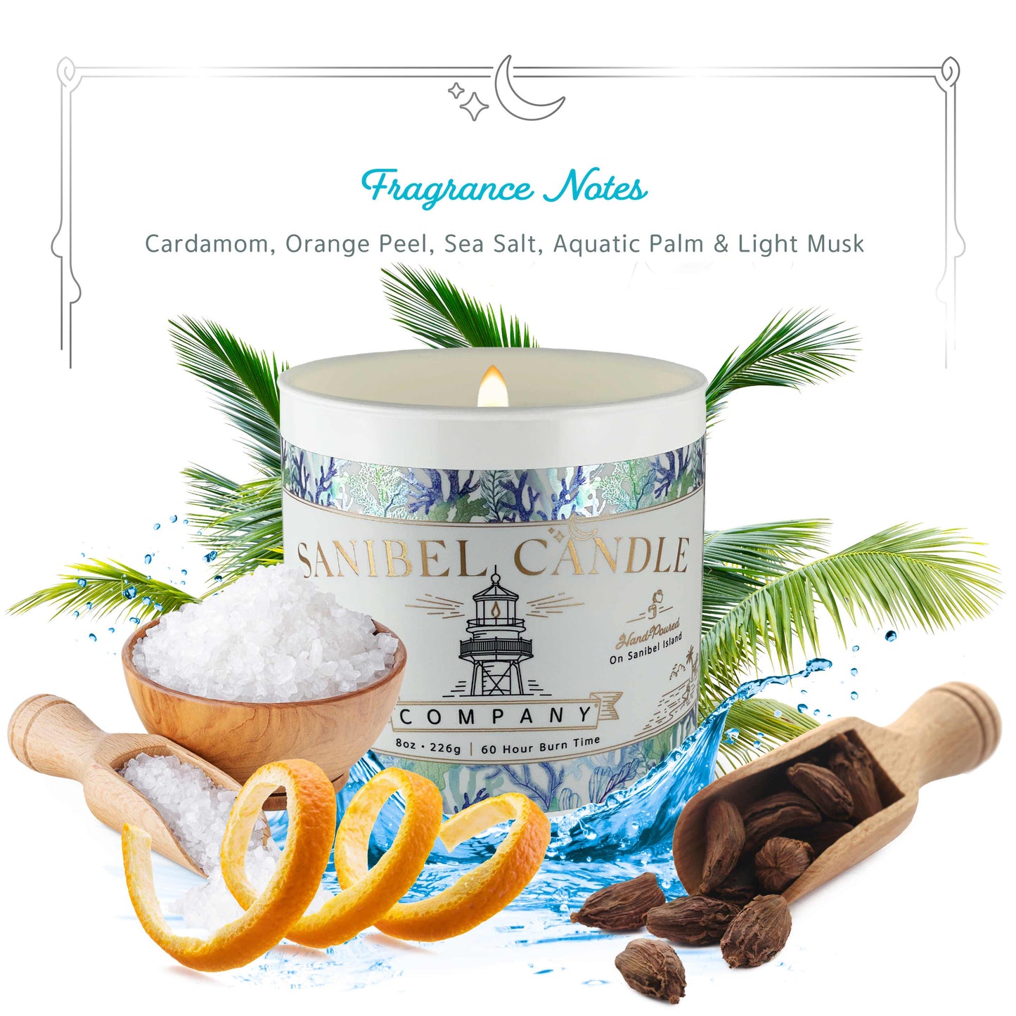 Sanibel Sea Shells - Signature Candle - 8 oz