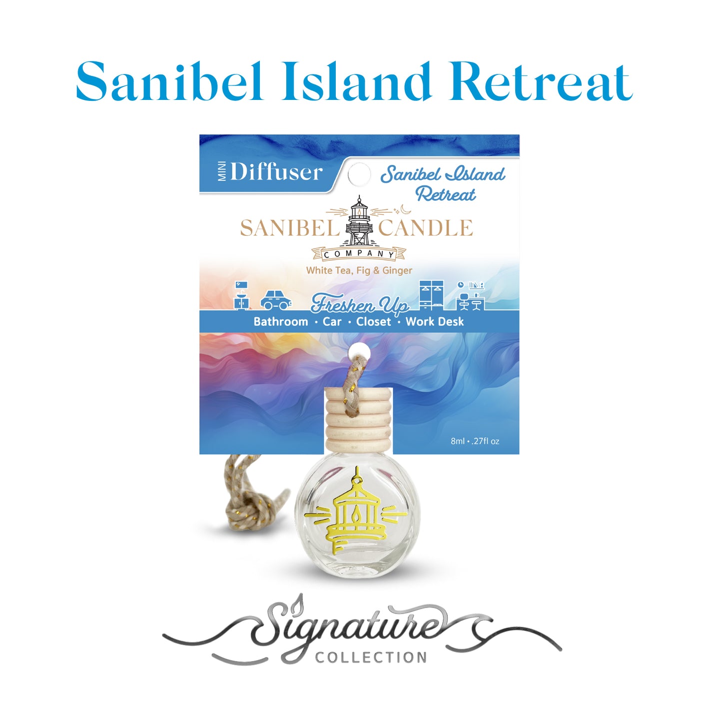 Mini Hanging Diffuser - Sanibel Island Retreat