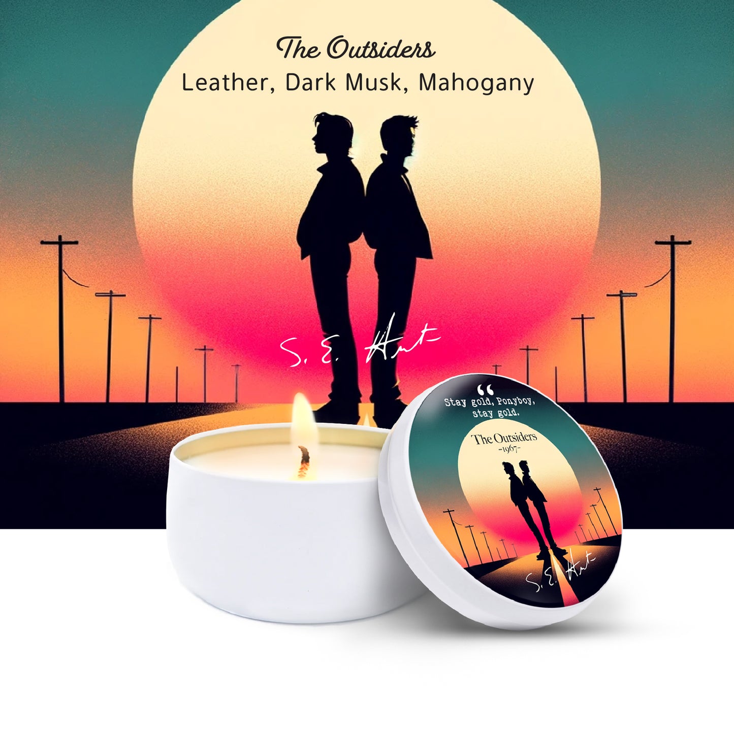The Outsiders - Quotable Flame - Candle Tin 6 oz