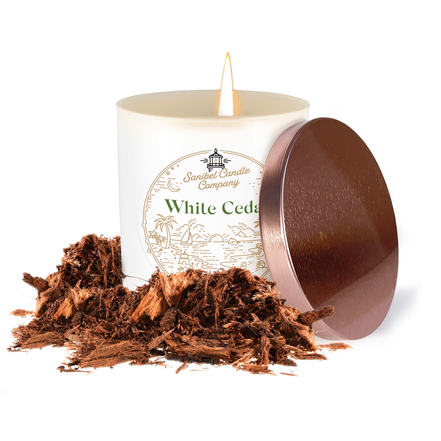 White Cedar - House Scented Candle 8 oz