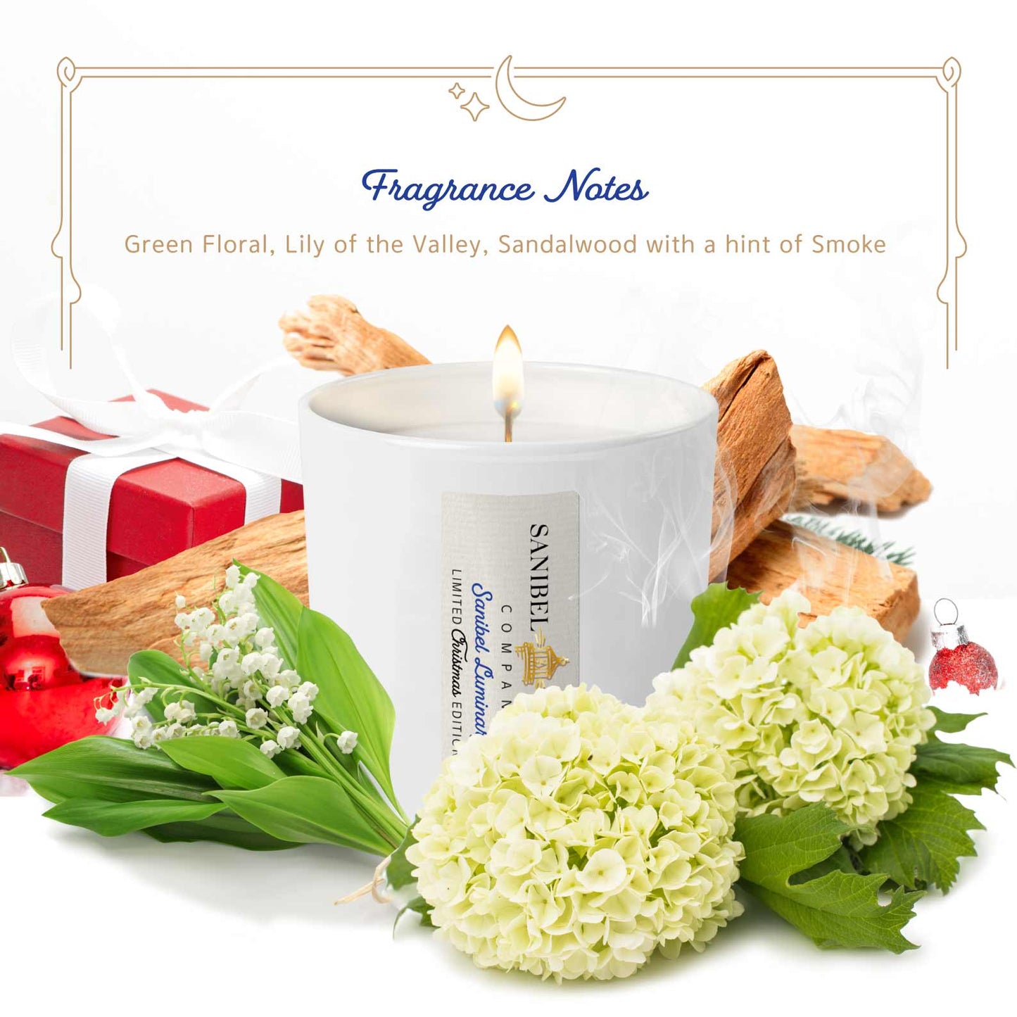 Sanibel Luminary - Christmas Candle - 8 oz