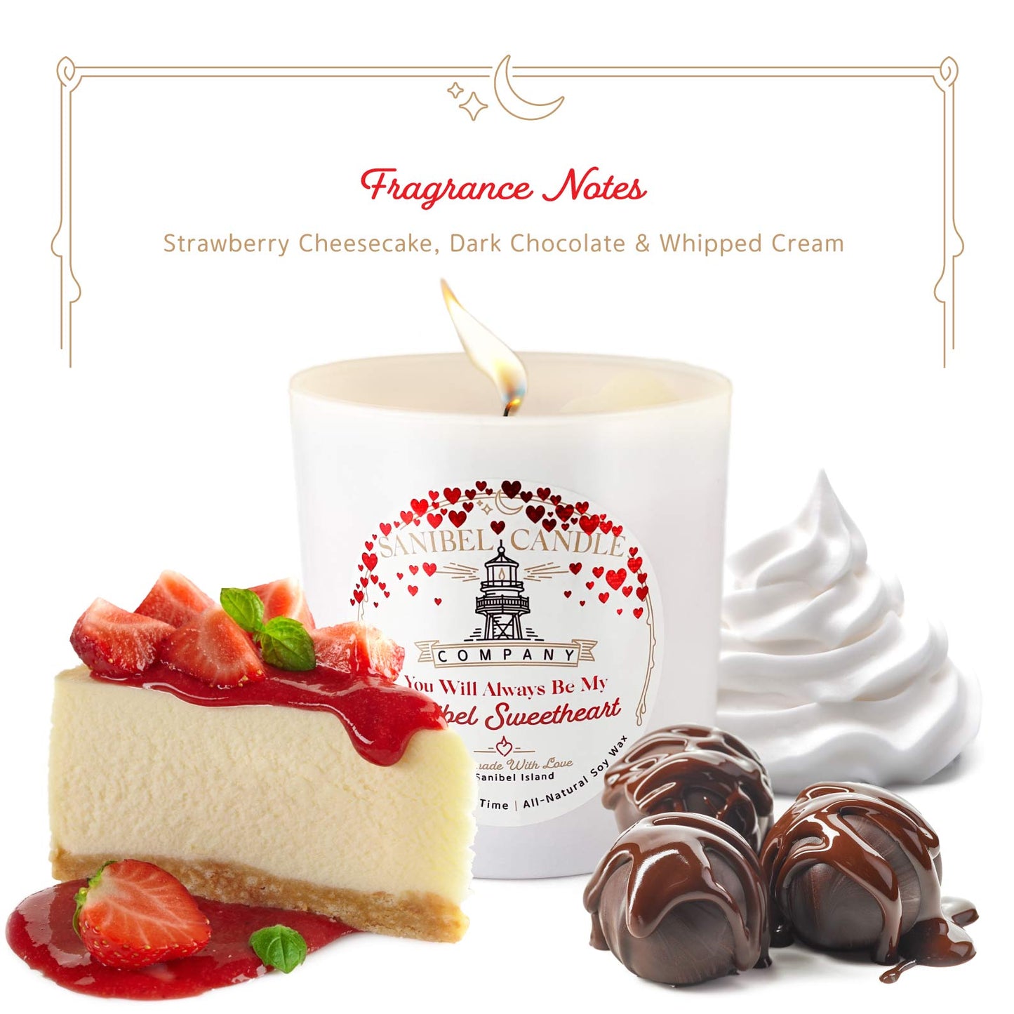 Sanibel Sweetheart - Valentine's Day Candle - 8 oz