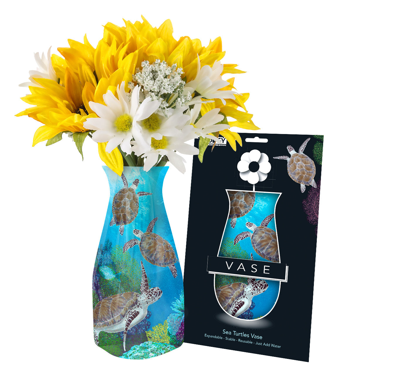 Modgy Expandable Vase - Sea Turtle