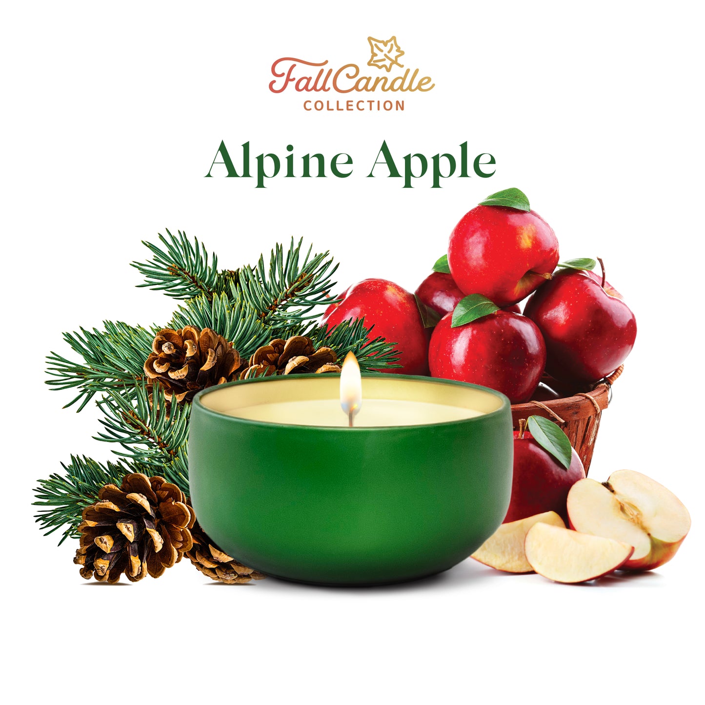 Alpine Apple - Fall Candle Collection - 6.5 oz Tin