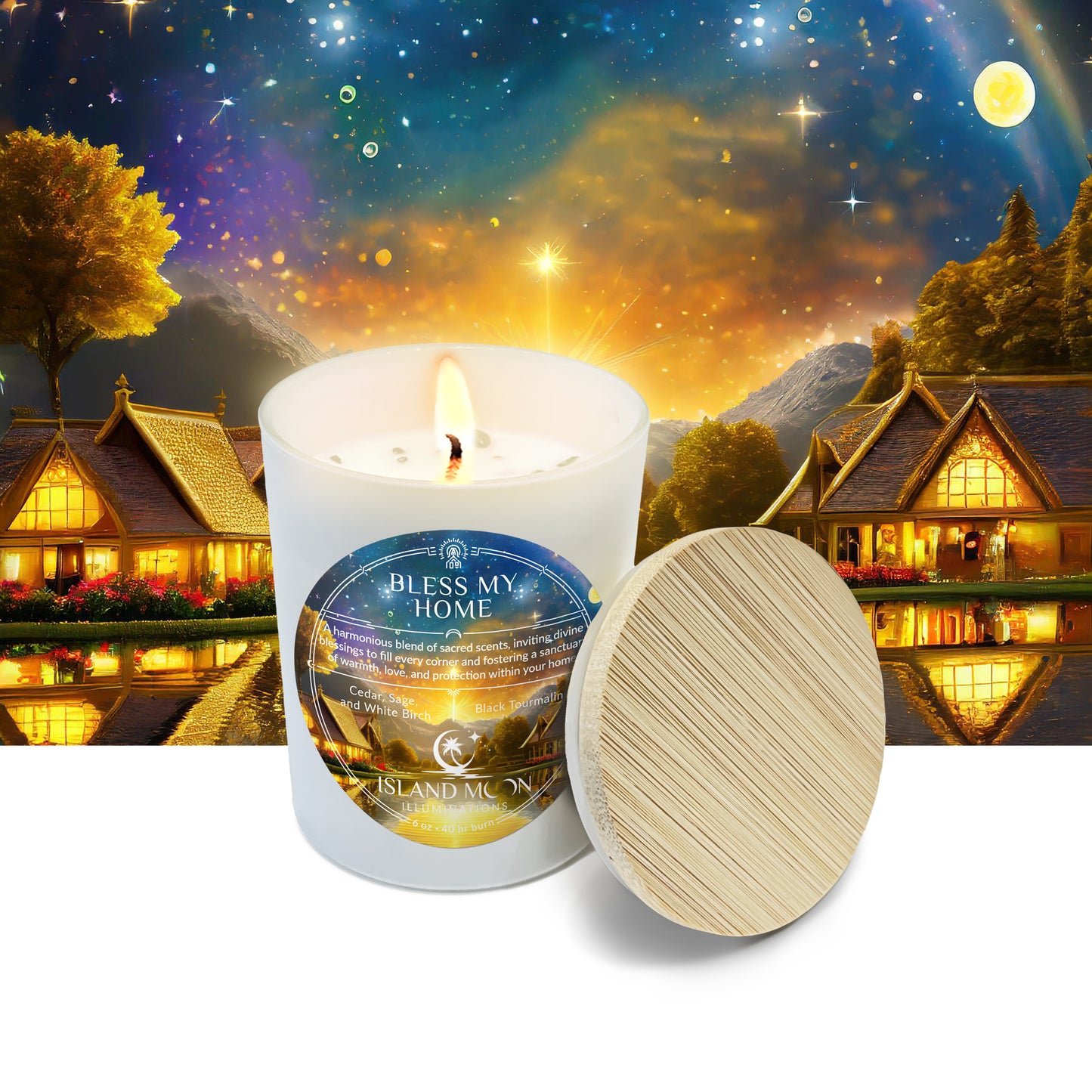 Island Moon Illuminations - Bless My Home - Candle 6 oz