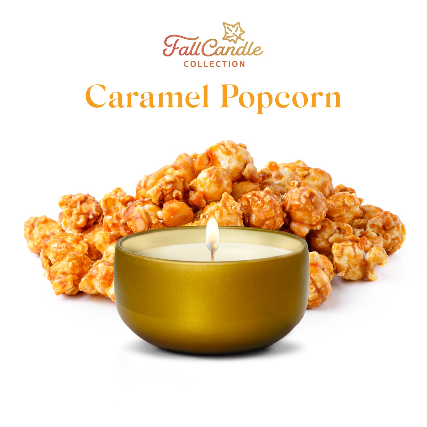 Caramel Popcorn - Fall Candle Collection - 6.5 oz Tin