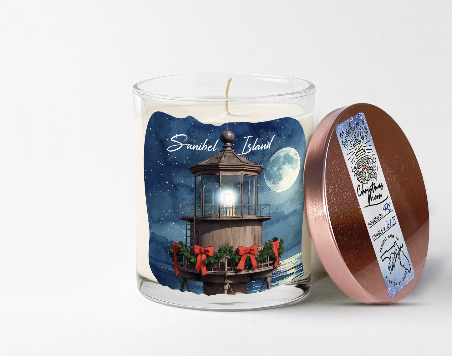 Christmas Moon Candle