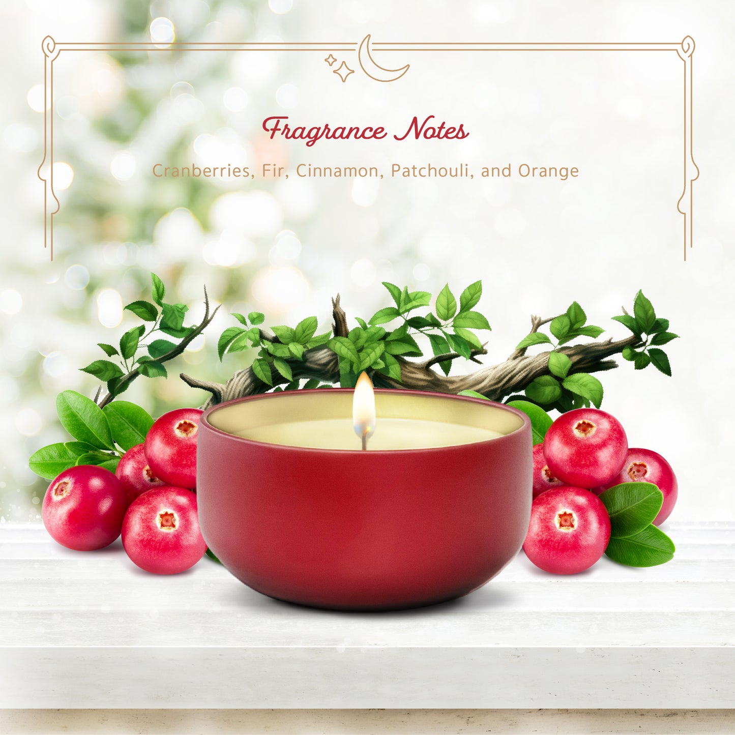 Cranberry Woods - Christmas Candle Collection - 6.5 oz Tin