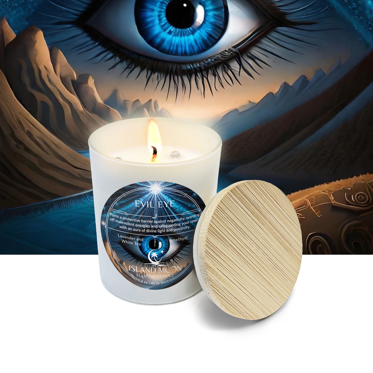 Island Moon Illuminations - Evil Eye - Candle 6 oz