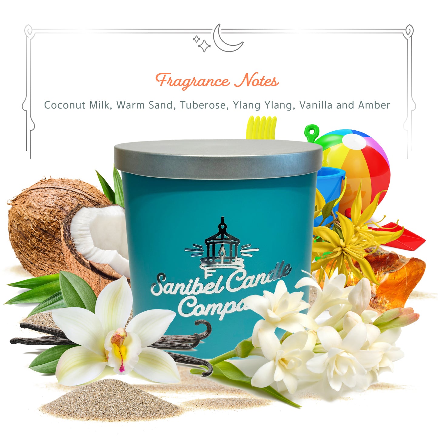 Fort Myers Beachin Scent 12 oz signature candle
