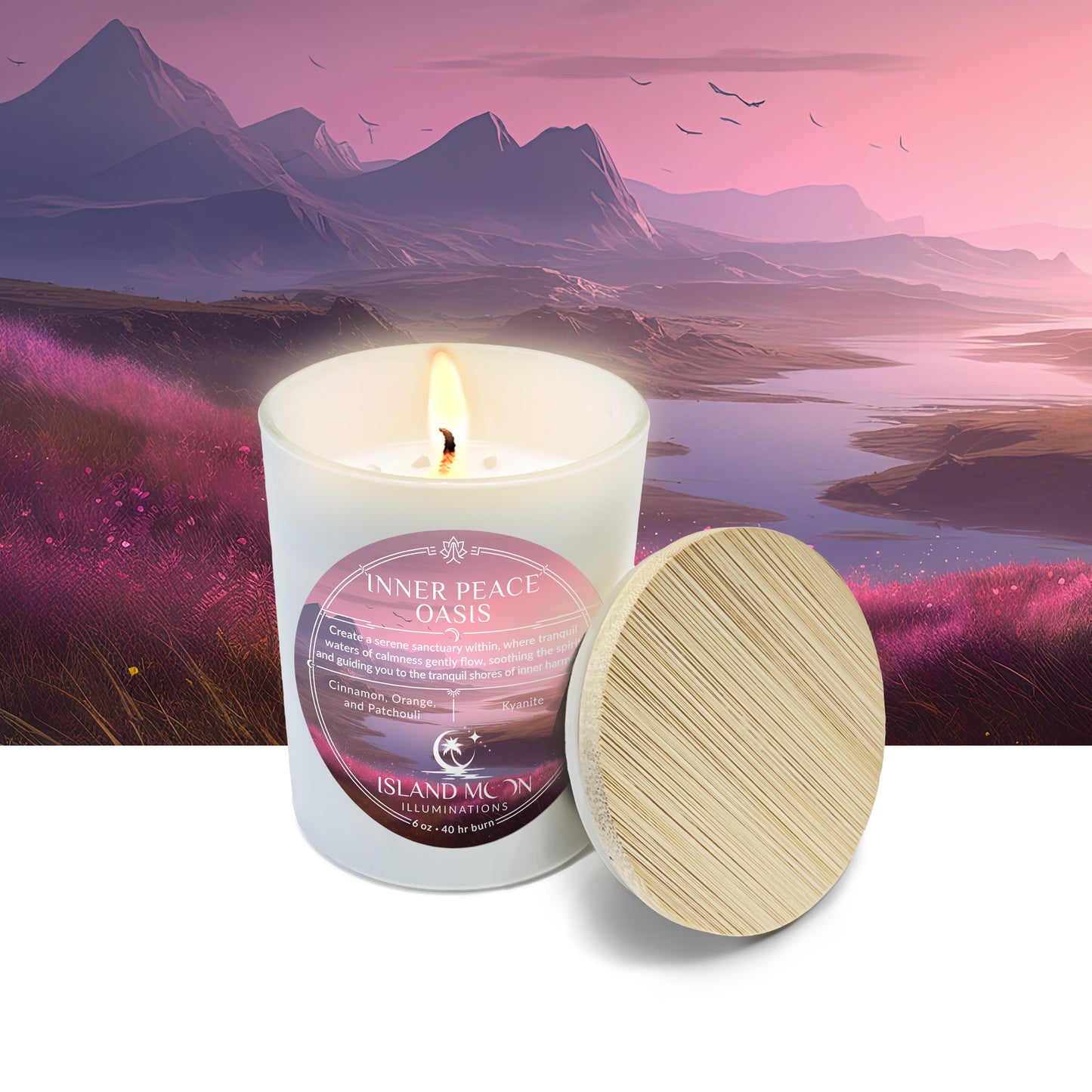 Island Moon Illuminations - Inner Peace Oasis - Candle 6 oz