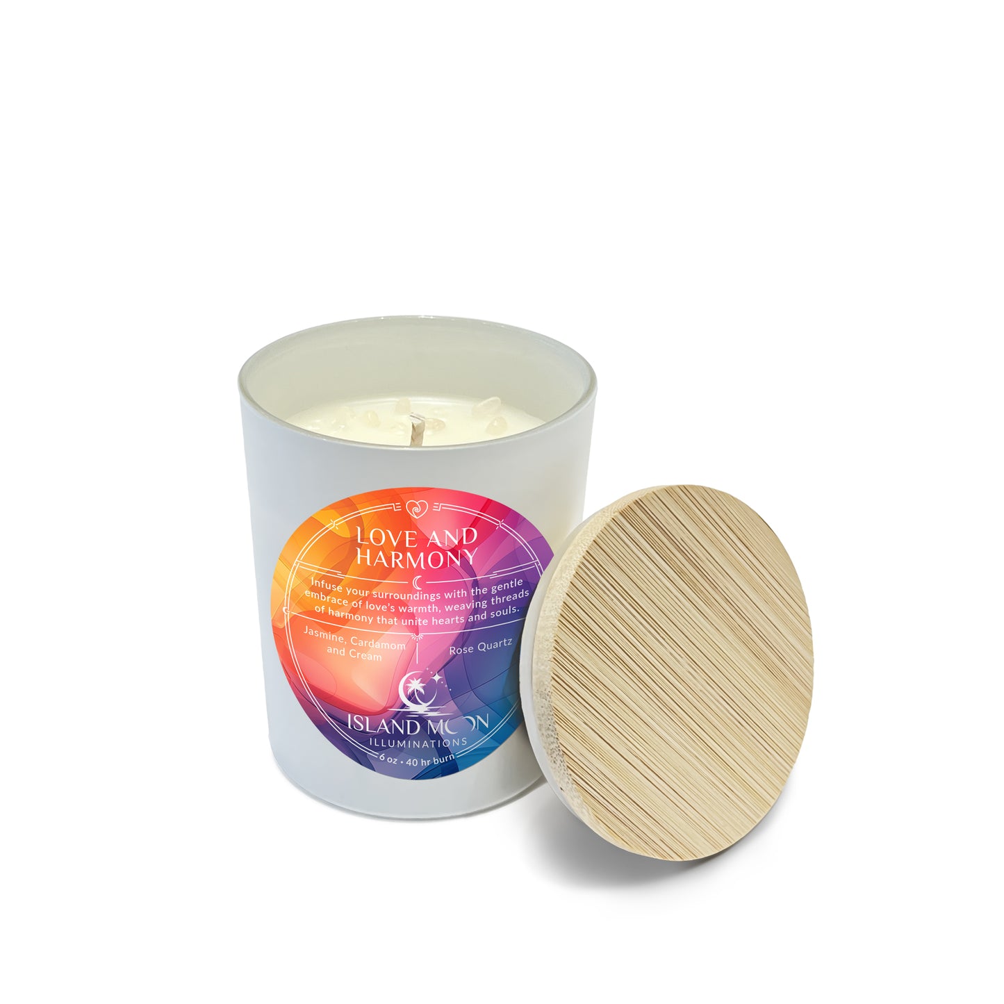 Island Moon Illuminations - Love and Harmony - Candle 6 oz