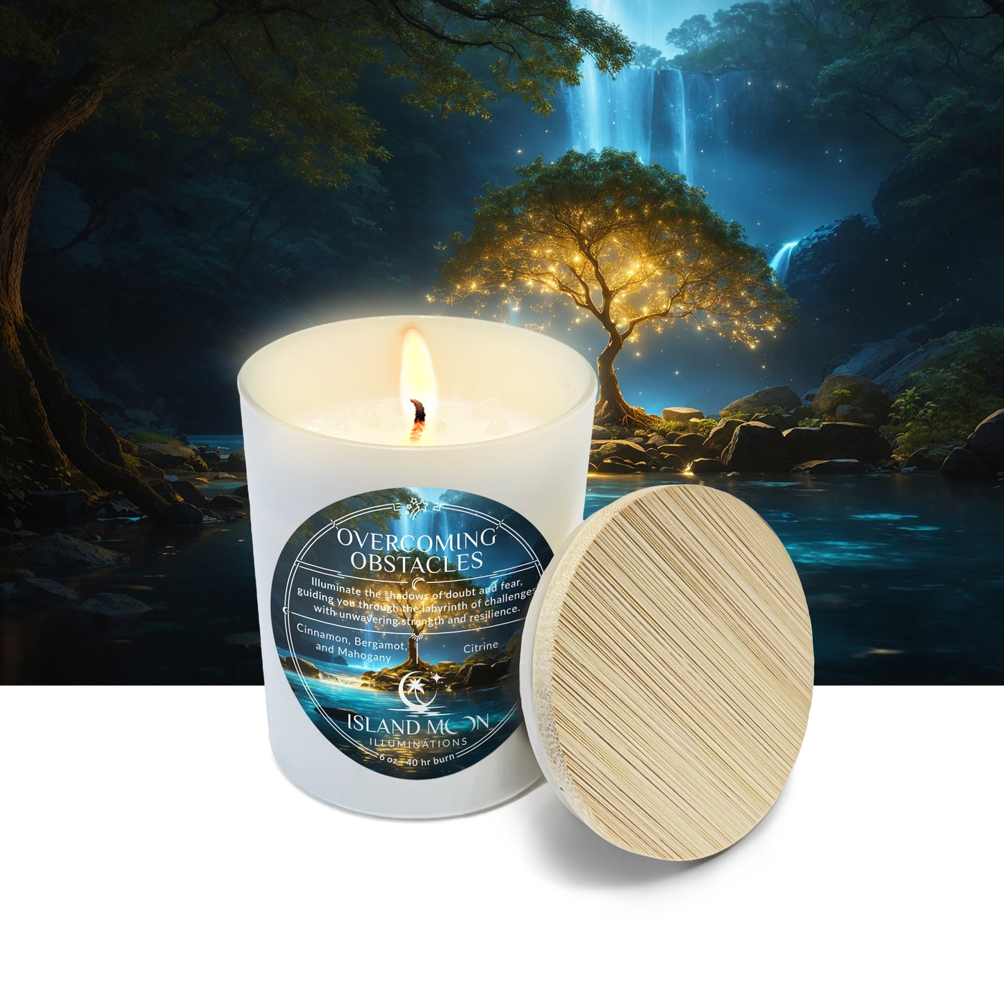 Island Moon Illuminations - Overcoming Obstacles - Candle 6 oz