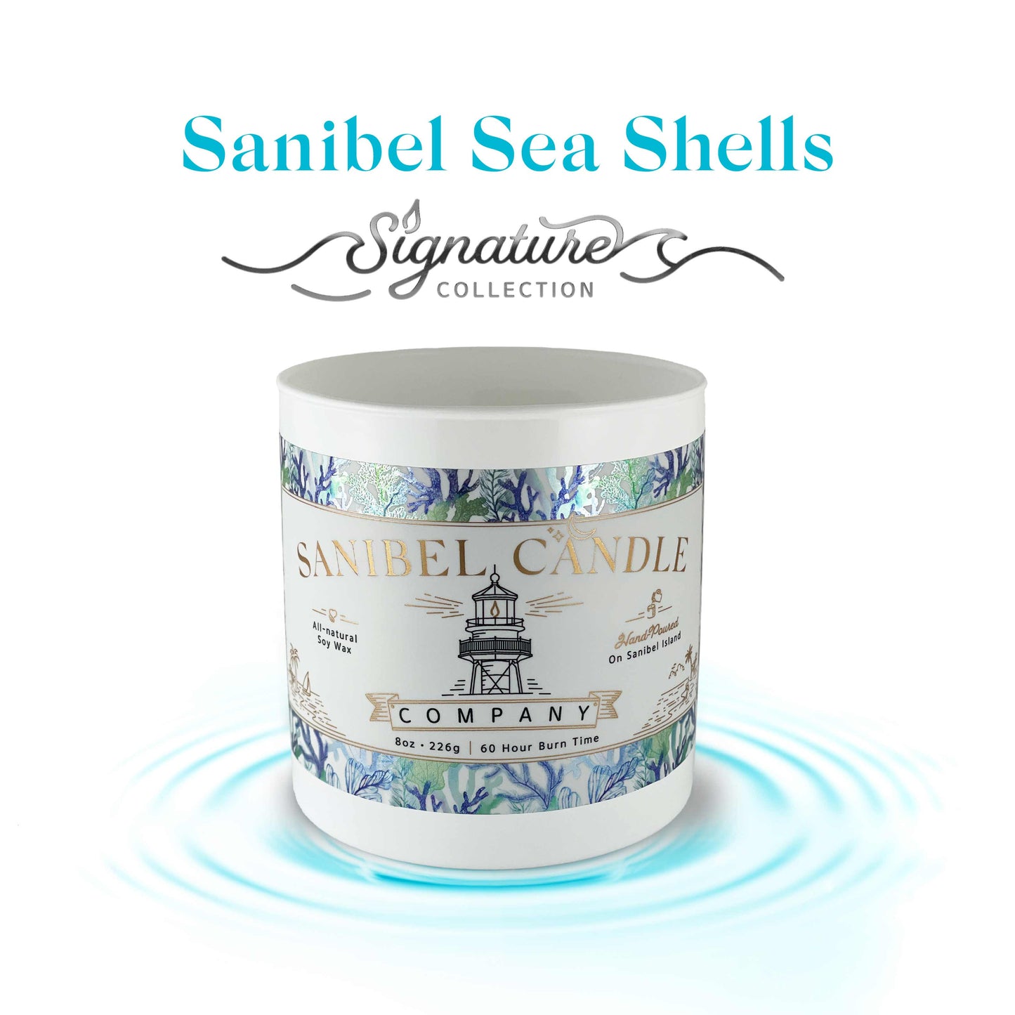 Sanibel Sea Shells - Signature Candle - 8 oz