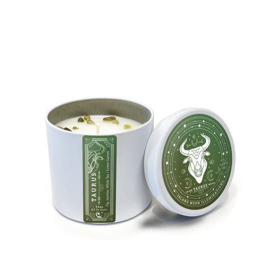 Island Moon Illuminations - Zodiac Signs - Taurus - Candle Tin 11 oz