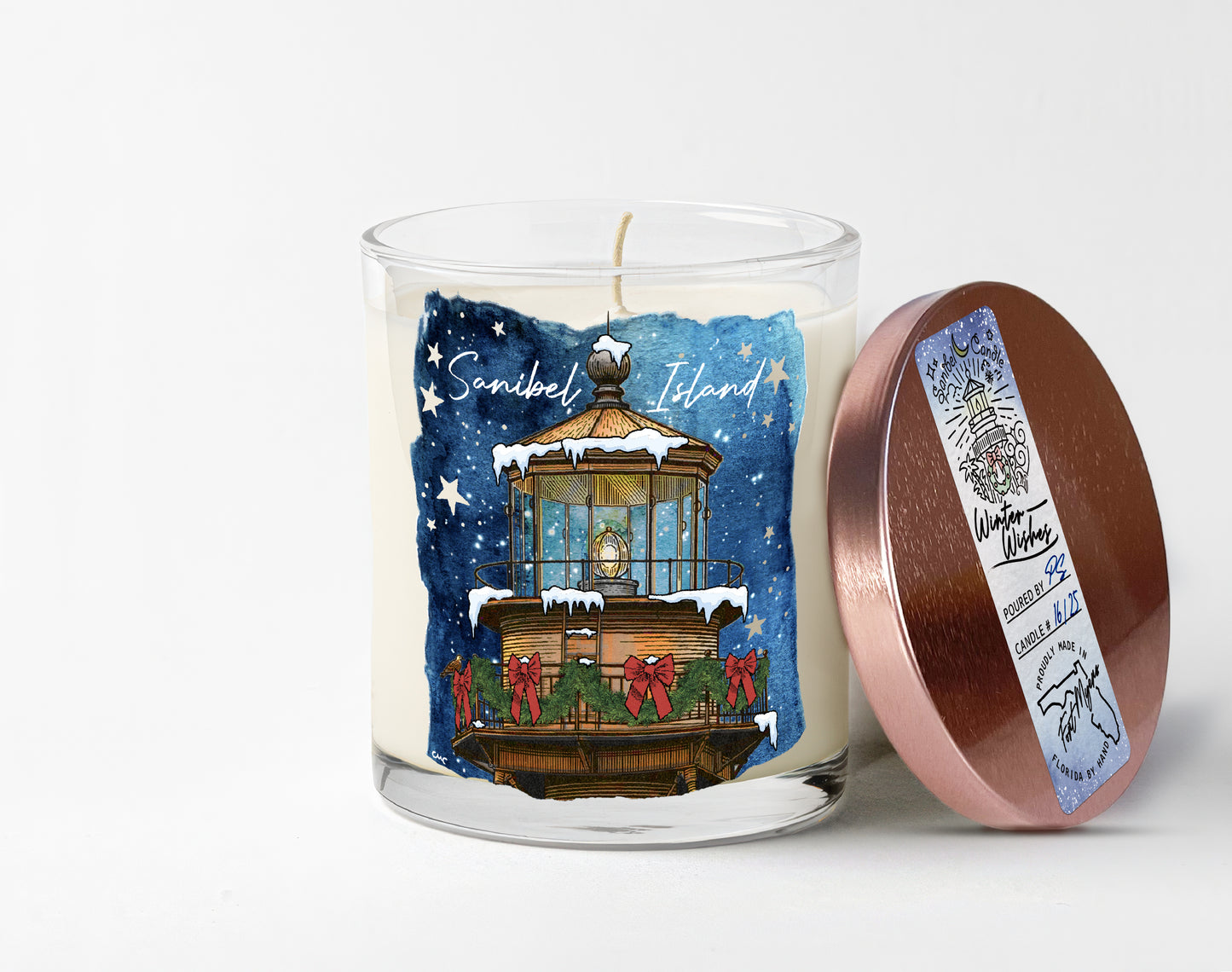 Winter Wishes Christmas Candle