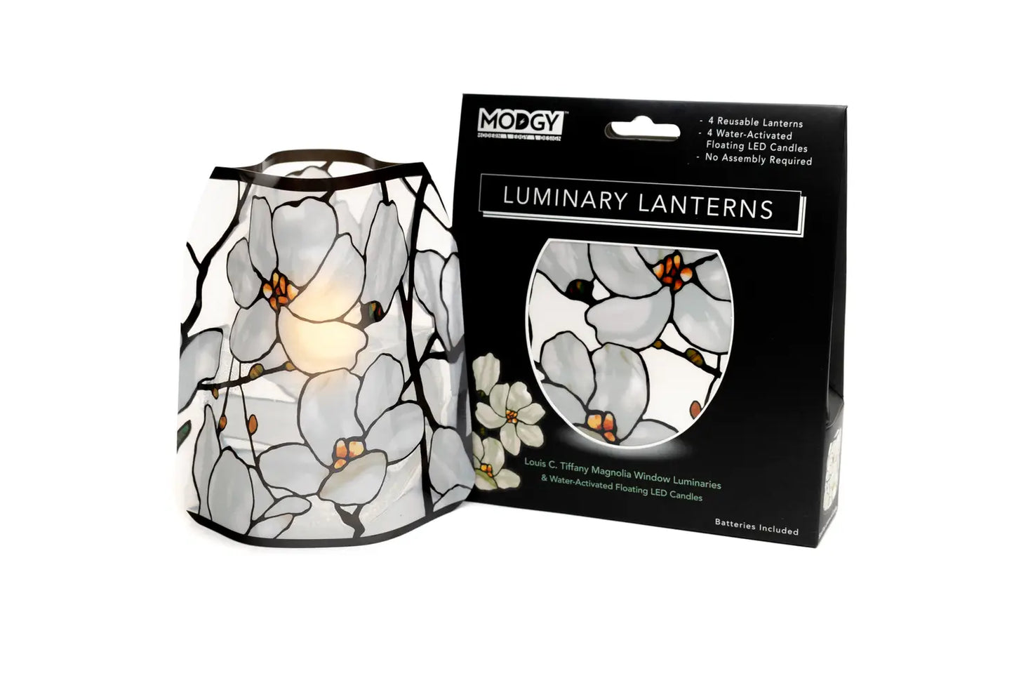 Luminary Lantern - Louis C. Tiffany Magnolia Window