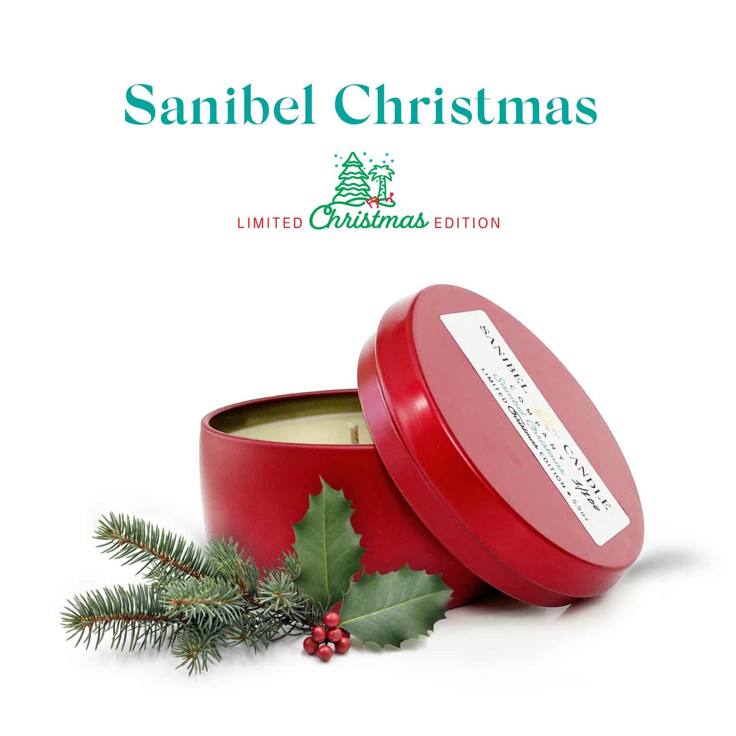Sanibel Christmas - Christmas Candle - 6.5 oz Tin