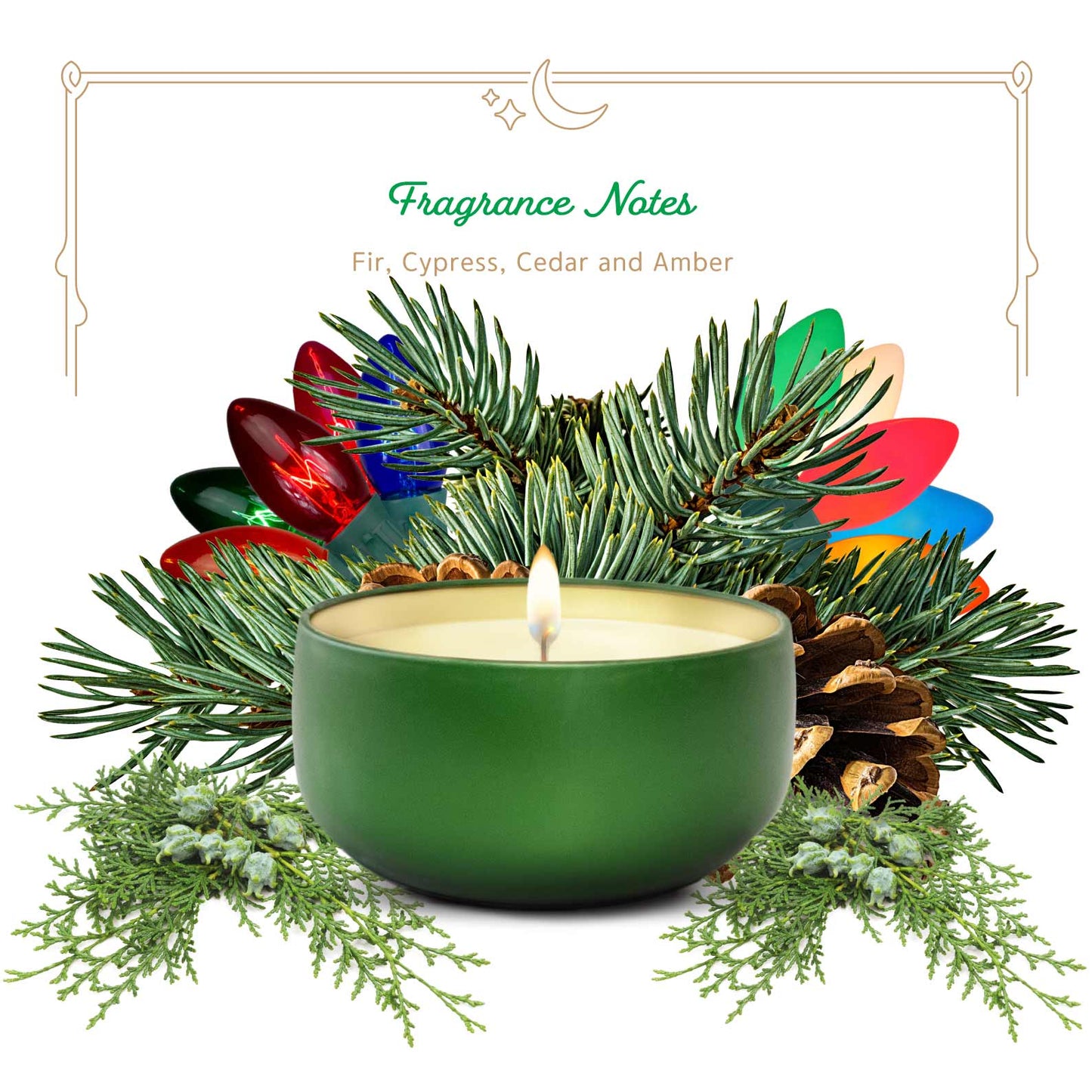 Pine Island Christmas Tree - Christmas Candle - 6.5 oz Tin