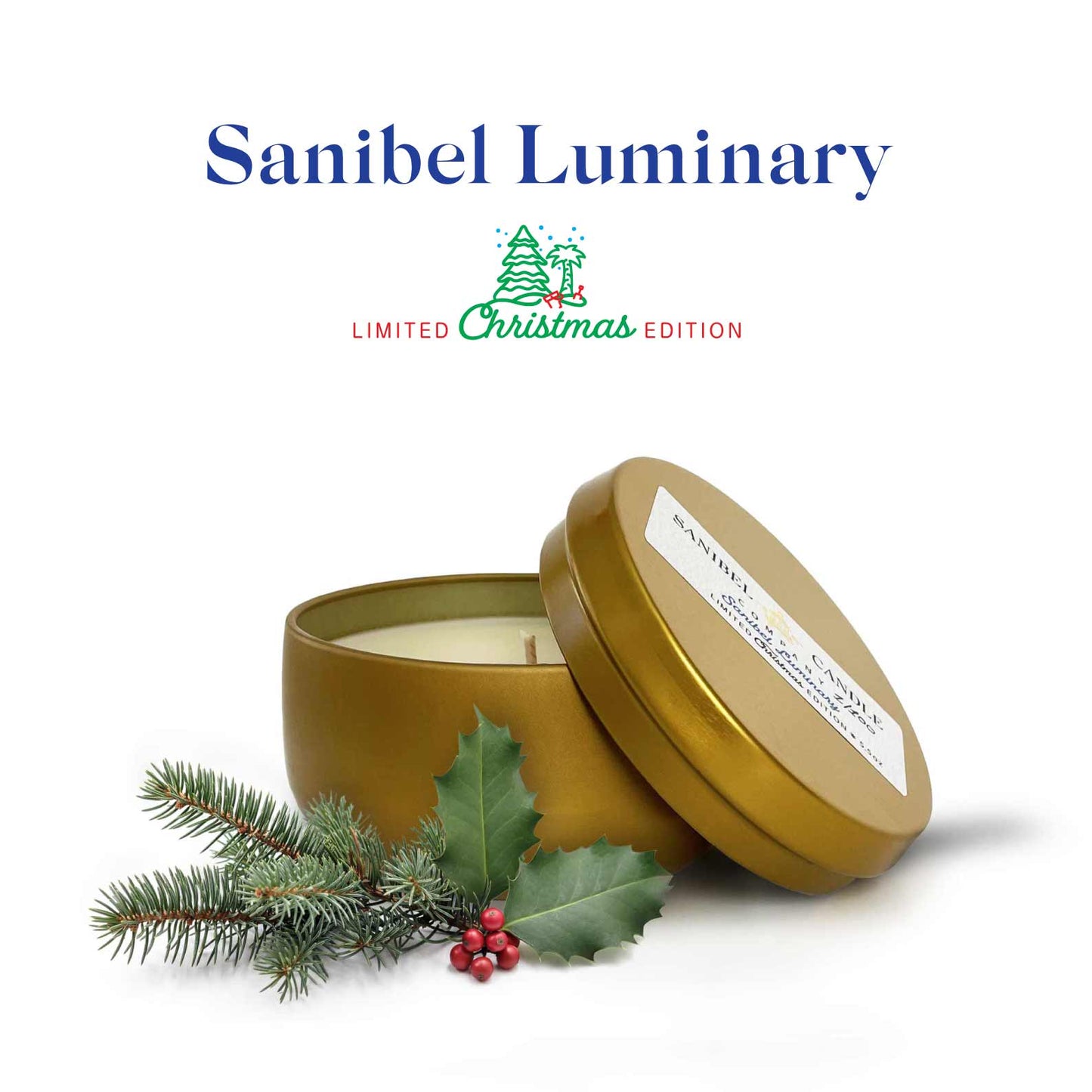 Sanibel Luminary - Christmas Candle - 6.5 oz Tin