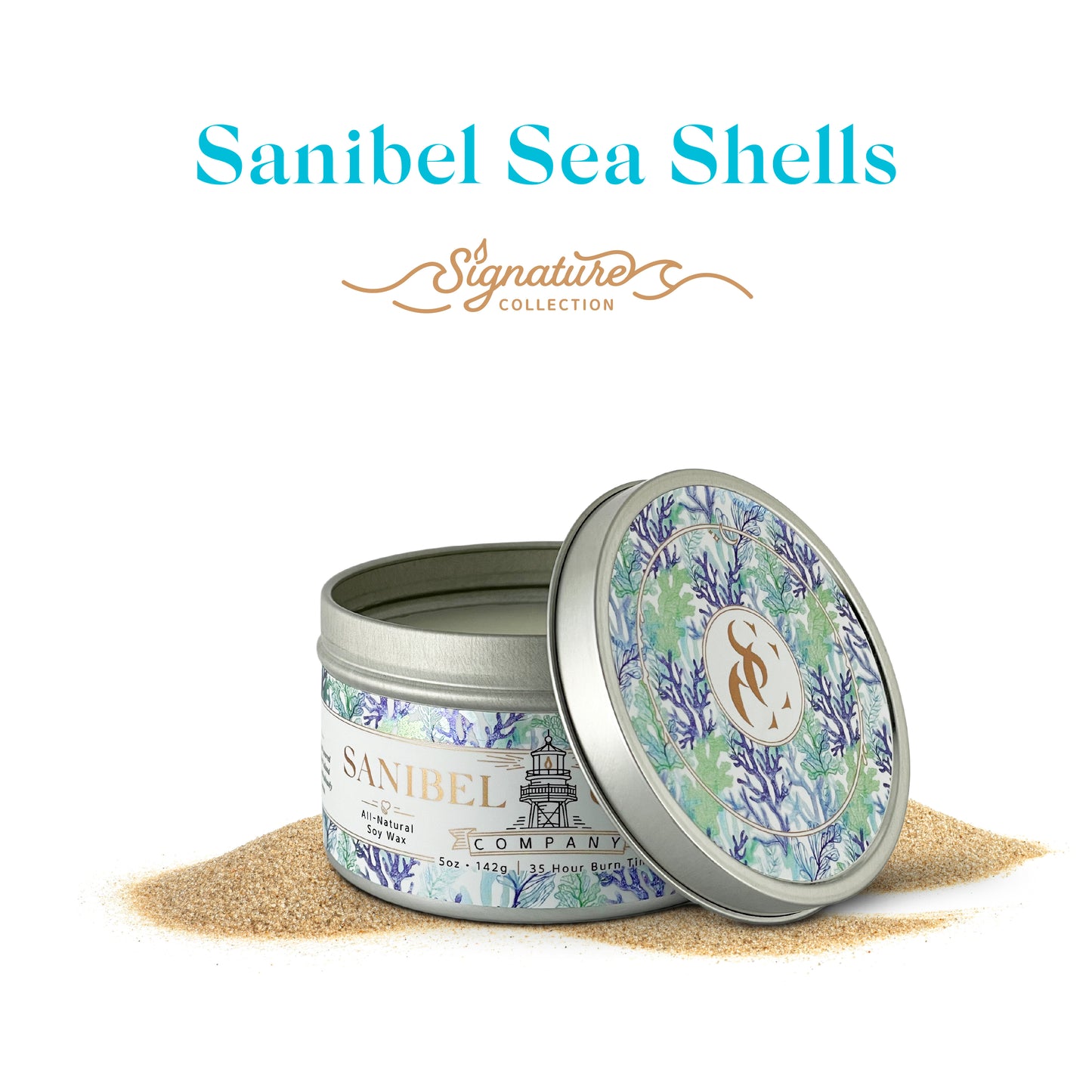Sanibel Sea Shells - Signature Candle - 5 oz Tin